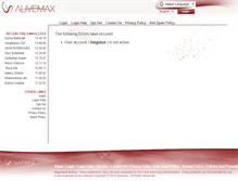 Tablet Screenshot of hisgrace.alivemax.com