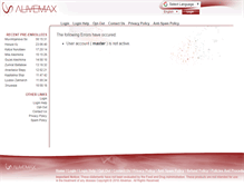 Tablet Screenshot of maxter.alivemax.com