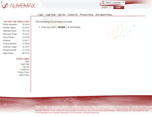 Tablet Screenshot of heidee.alivemax.com