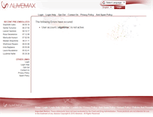 Tablet Screenshot of olgakirsa.alivemax.com