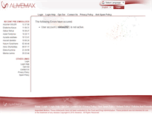 Tablet Screenshot of niklas252.alivemax.com