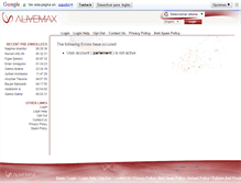 Tablet Screenshot of parlament.alivemax.com