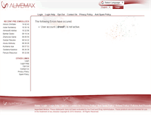 Tablet Screenshot of drwolf.alivemax.com